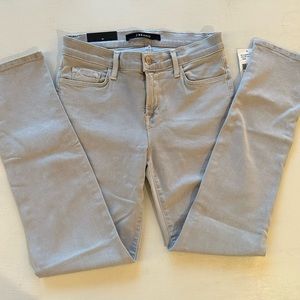 J Brand Photo Ready Cropped Rail Jeans Light Wash Size 28